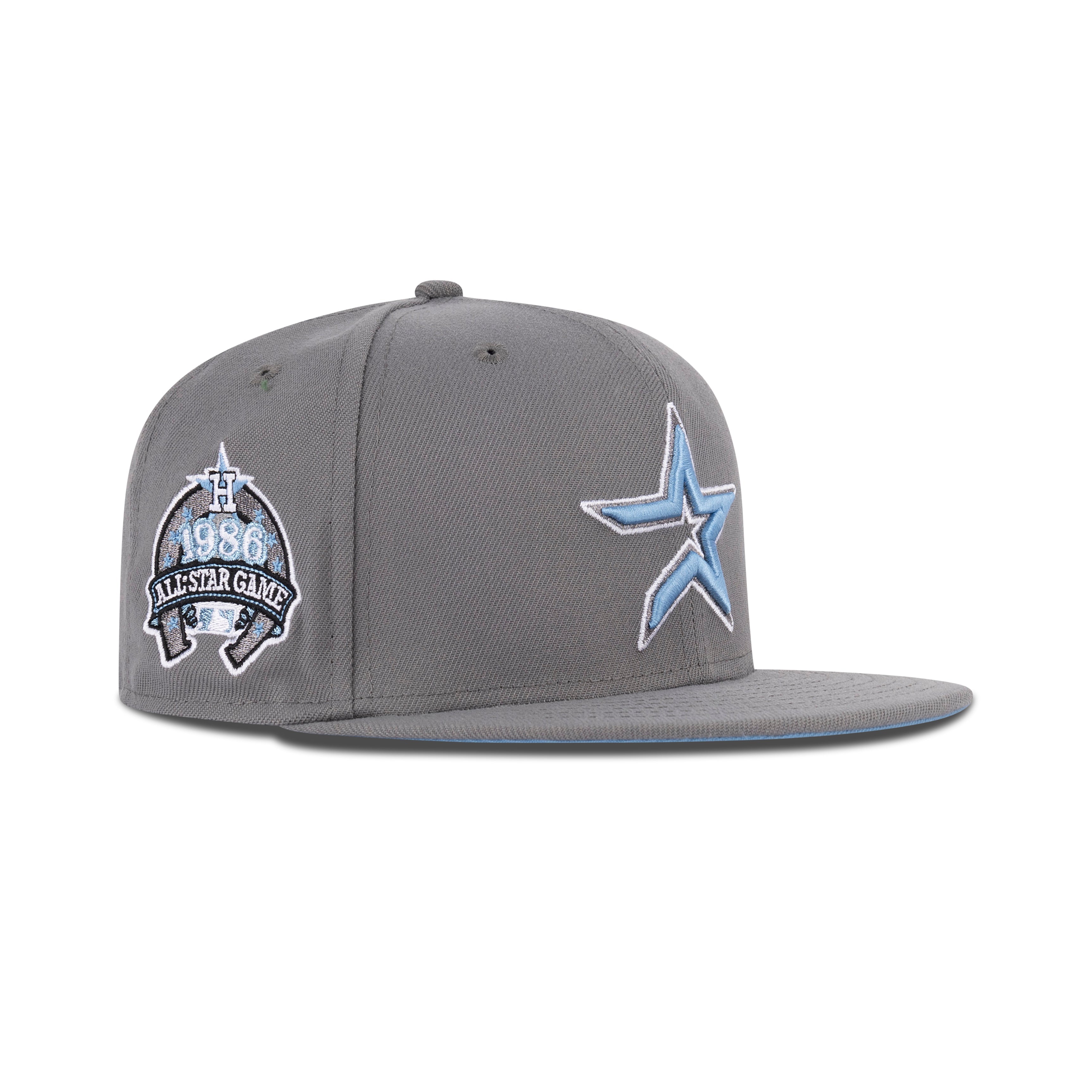New Era Houston Astros Fitted Sky Bottom "Storm Grey Sky" (1986 All Star Game Embroidery)
