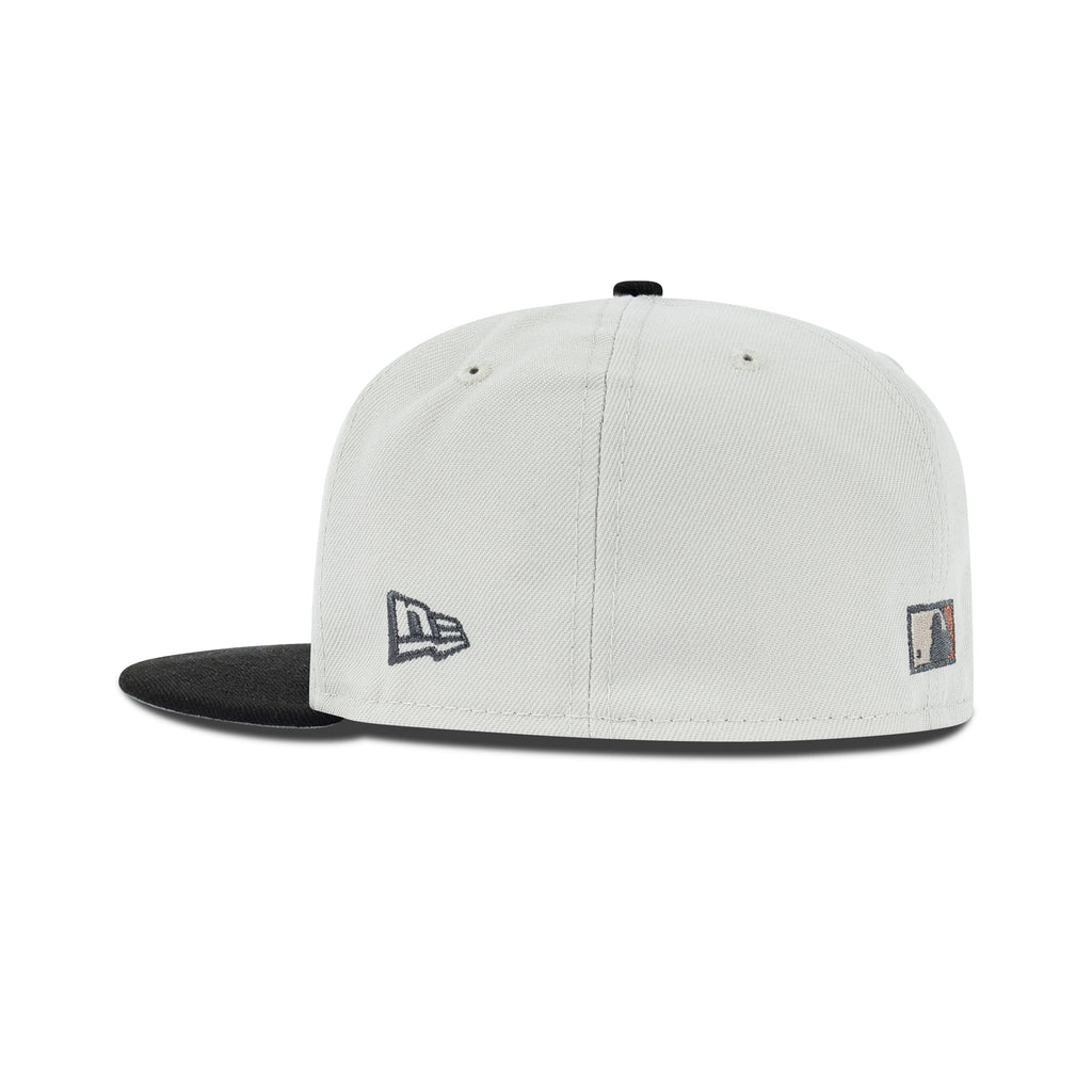 New Era Houston Astros Fitted Grey Bottom "Stone Copper Black" (Silver Anniversary Embroidery)