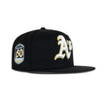 New Era Oakland Athletics Fitted Grey Bottom "Black Metallic Gold" (50th Anniversary Embroidery)