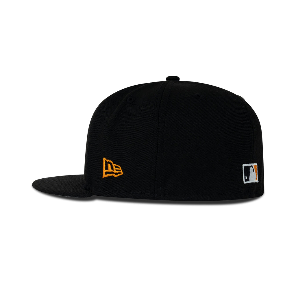 New Era Oakland Athletics Fitted Grey Bottom "Black Orange" (100th Anniversary Embroidery)