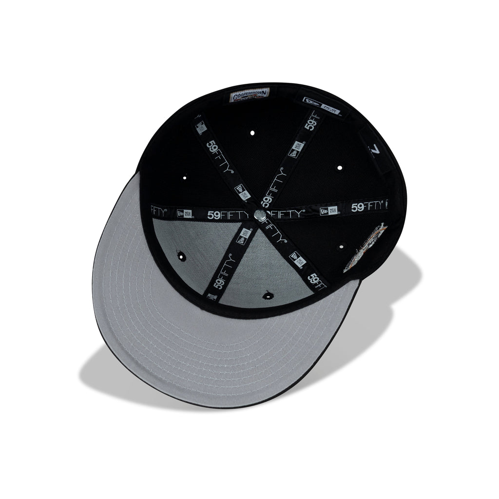 New Era Oakland Athletics Fitted Grey Bottom "Black Orange" (100th Anniversary Embroidery)