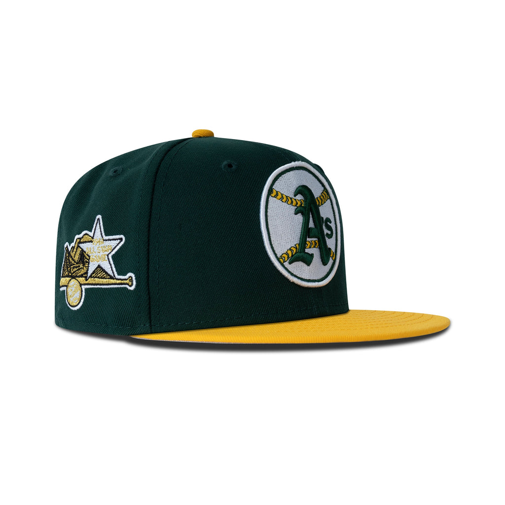New Era Oakland Athletics Fitted Grey Bottom "Dark Green Yellow" (1961 All Star Game Embroidery)