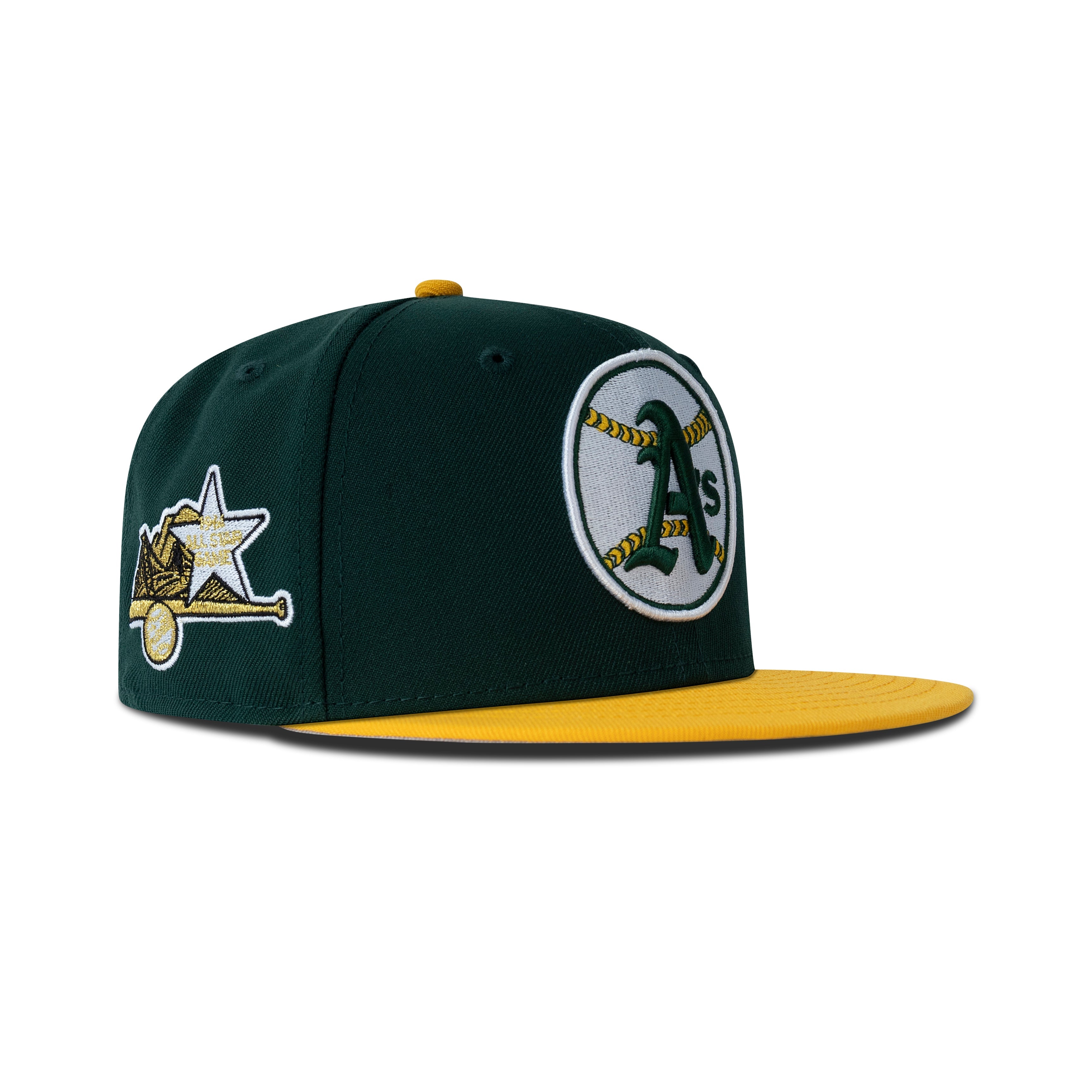 New Era Oakland Athletics Fitted Grey Bottom "Dark Green Yellow" (1961 All Star Game Embroidery)