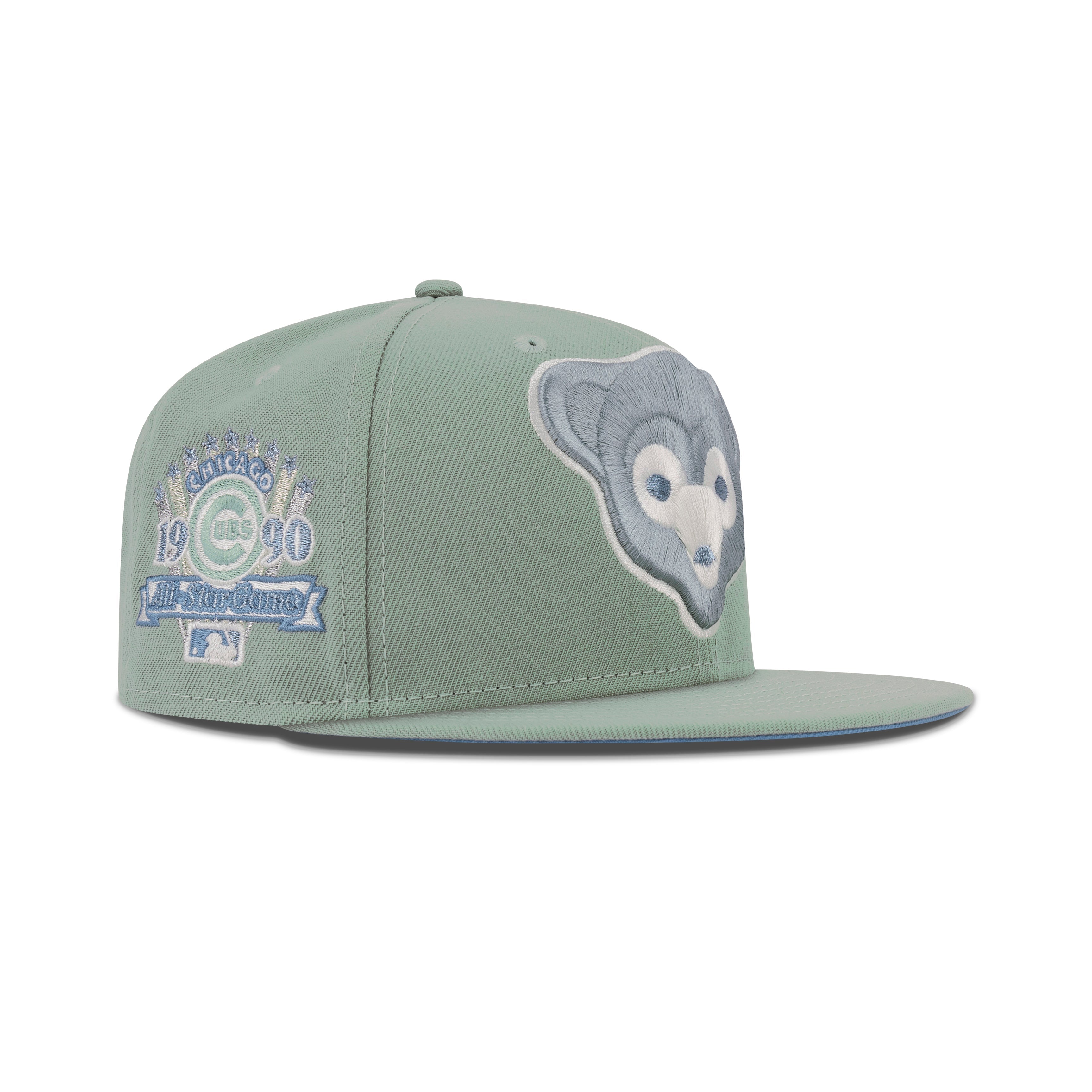 New Era Chicago Cubs Fitted Sky Bottom "Everest Green Sky" (1990 All Star Game Embroidery)