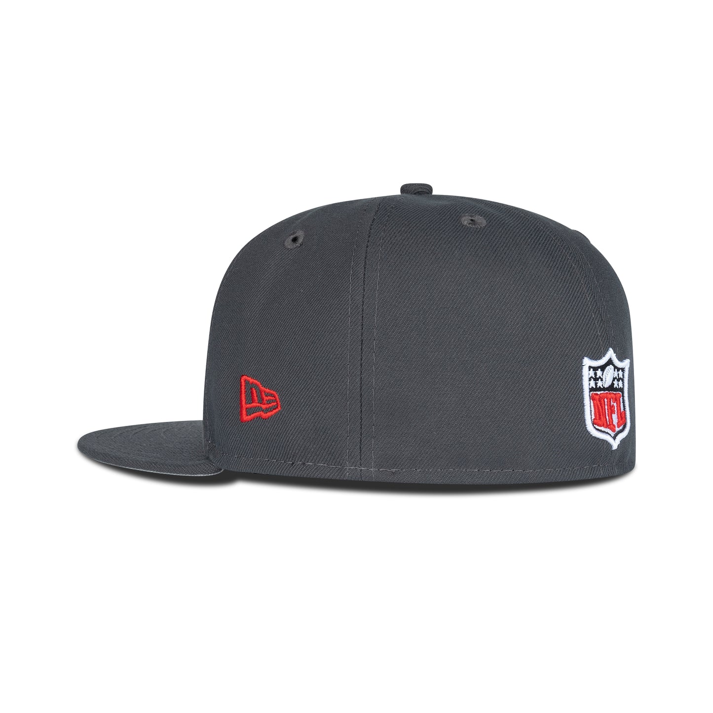 New Era Buffalo Bills Fitted Grey Bottom "Dark Graphite Black Red" (EST.1960 Embroidery)