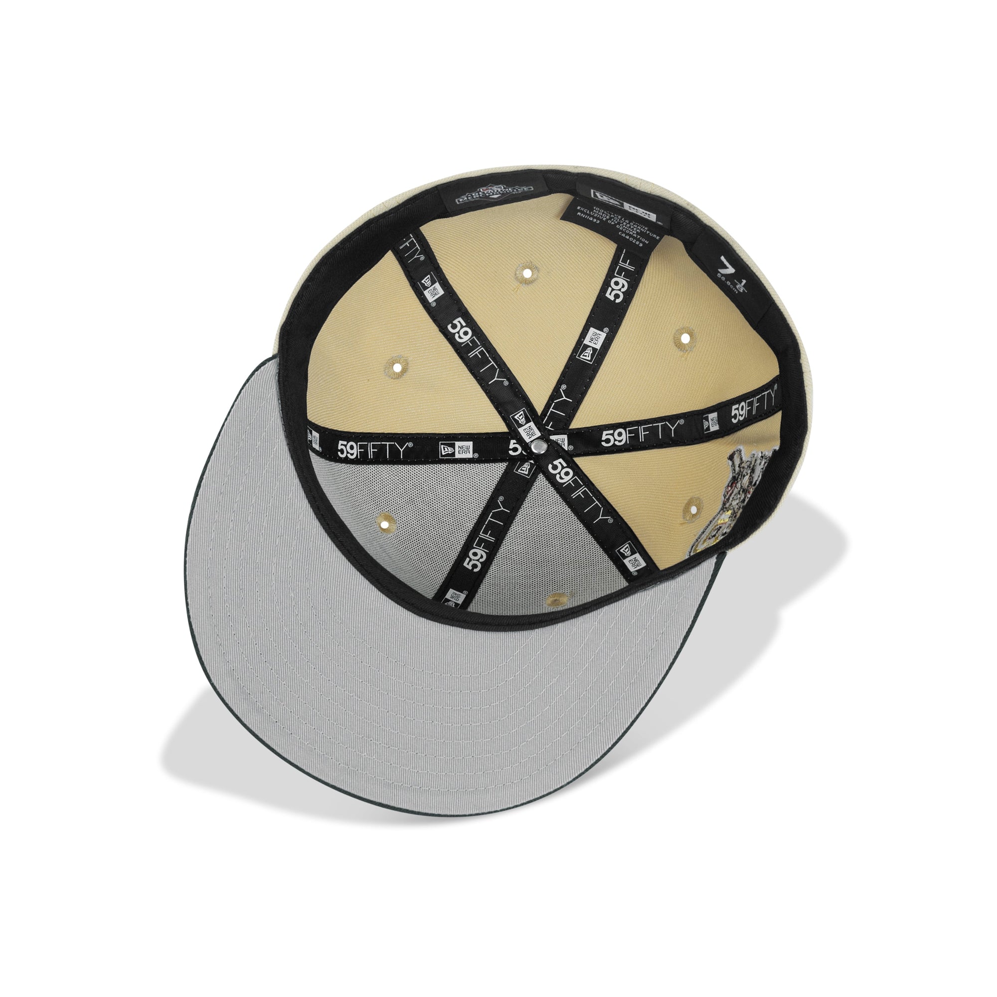 New Era Buffalo Bisons Fitted Grey Bottom "Vegas Gold Dark Green" (Bissons Patch Embroidery)