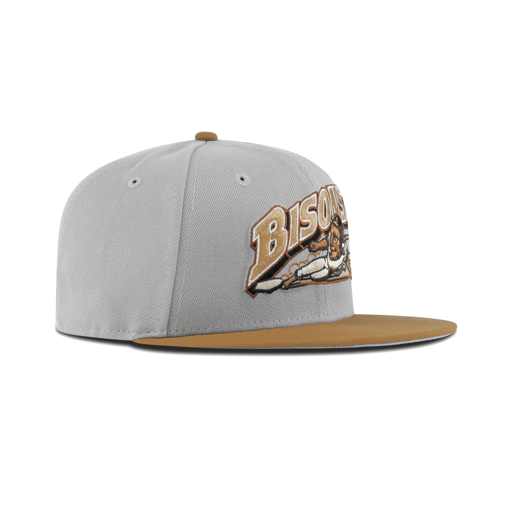New Era Buffalo Bisons Fitted Grey Bottom "Grey Wheat"