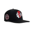 New Era Chicago Blackhawks A-Frame Snapback Grey Bottom "Black Front Door Red White" (6X Stanley Cup Champions Embroidery)