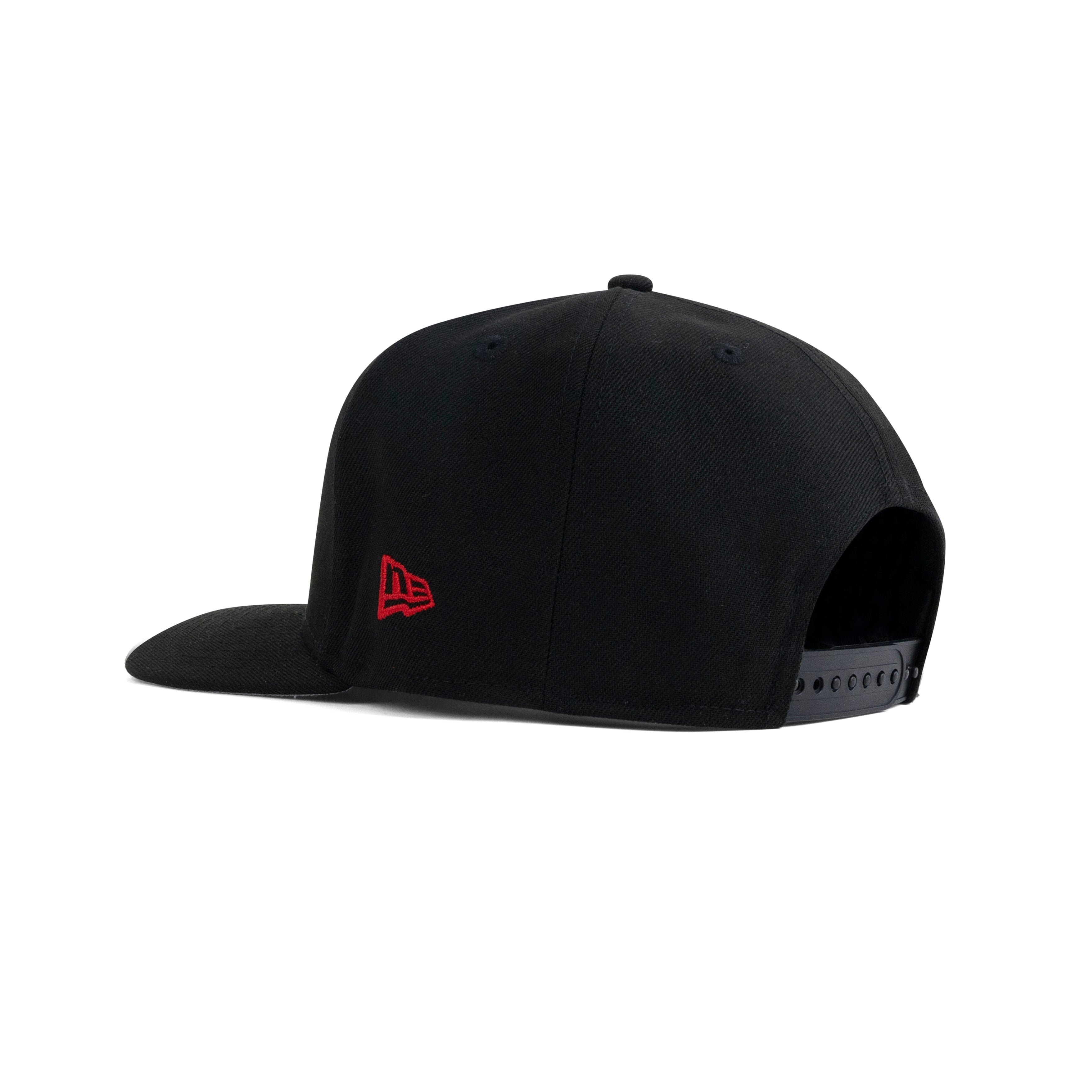 New Era Chicago Blackhawks A-Frame Snapback Grey Bottom "Black Front Door Red White" (6X Stanley Cup Champions Embroidery)