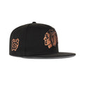 New Era Chicago Blackhawks Fitted Grey Bottom "Black Copper" (Blackhawks Logo Embroidery)