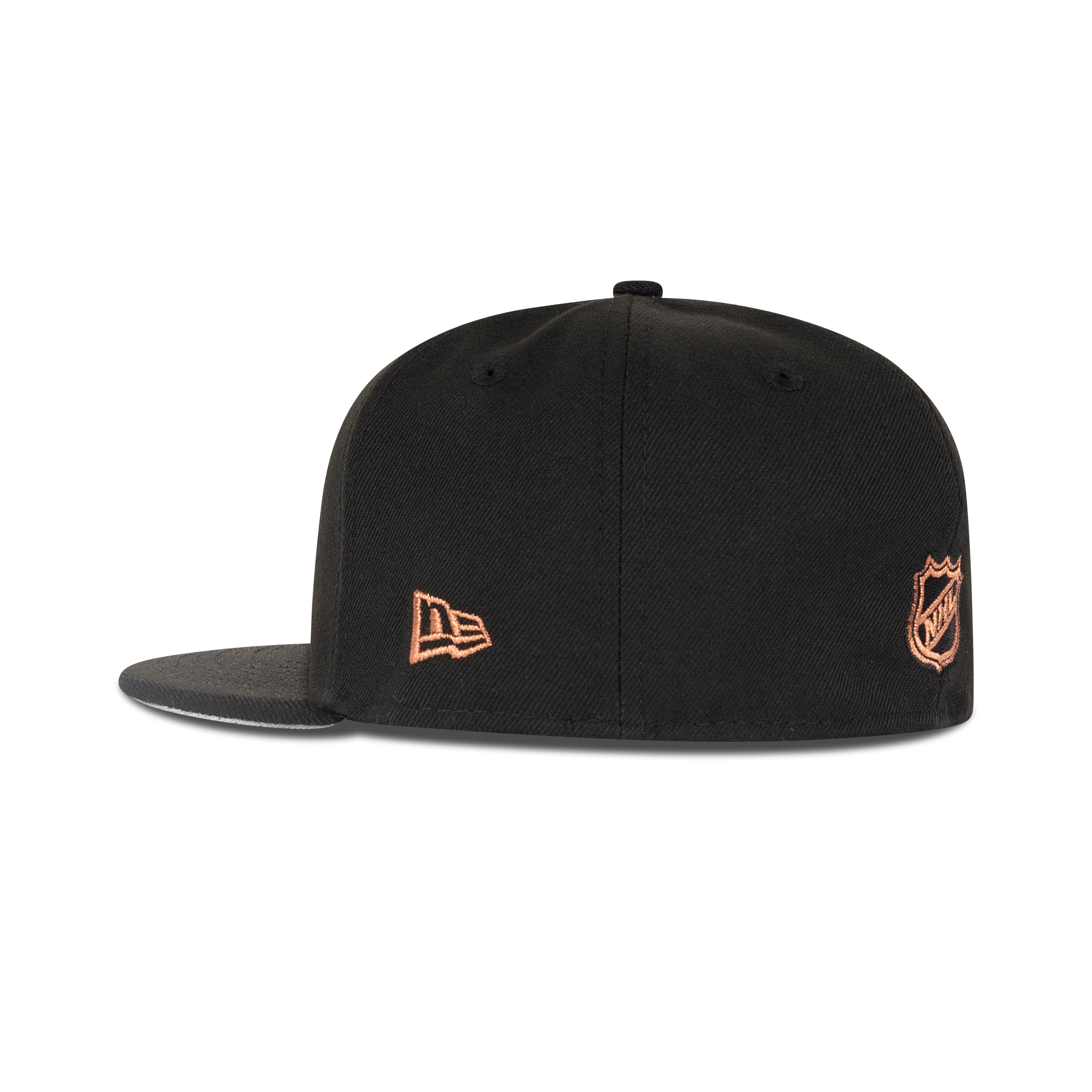 New Era Chicago Blackhawks Fitted Grey Bottom "Black Copper" (Blackhawks Logo Embroidery)