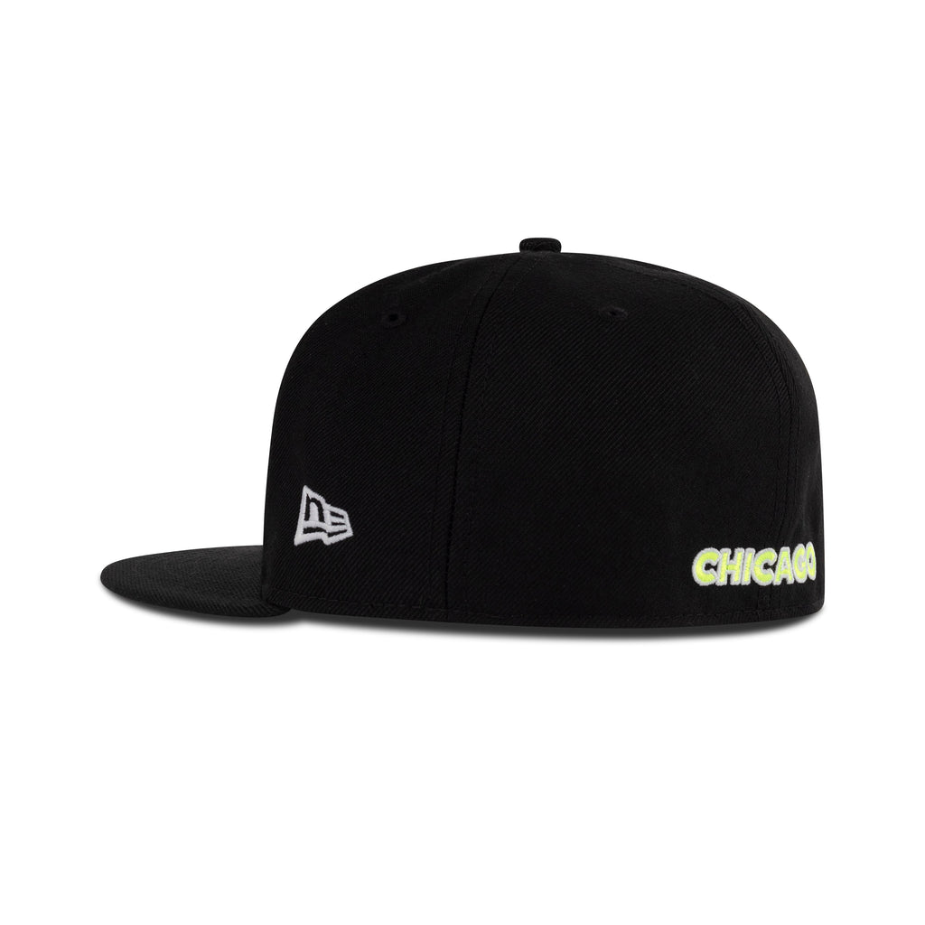 New Era Chicago Blackhawks Fitted Grey Bottom "Black Neon Yellow" (1926 Patch)