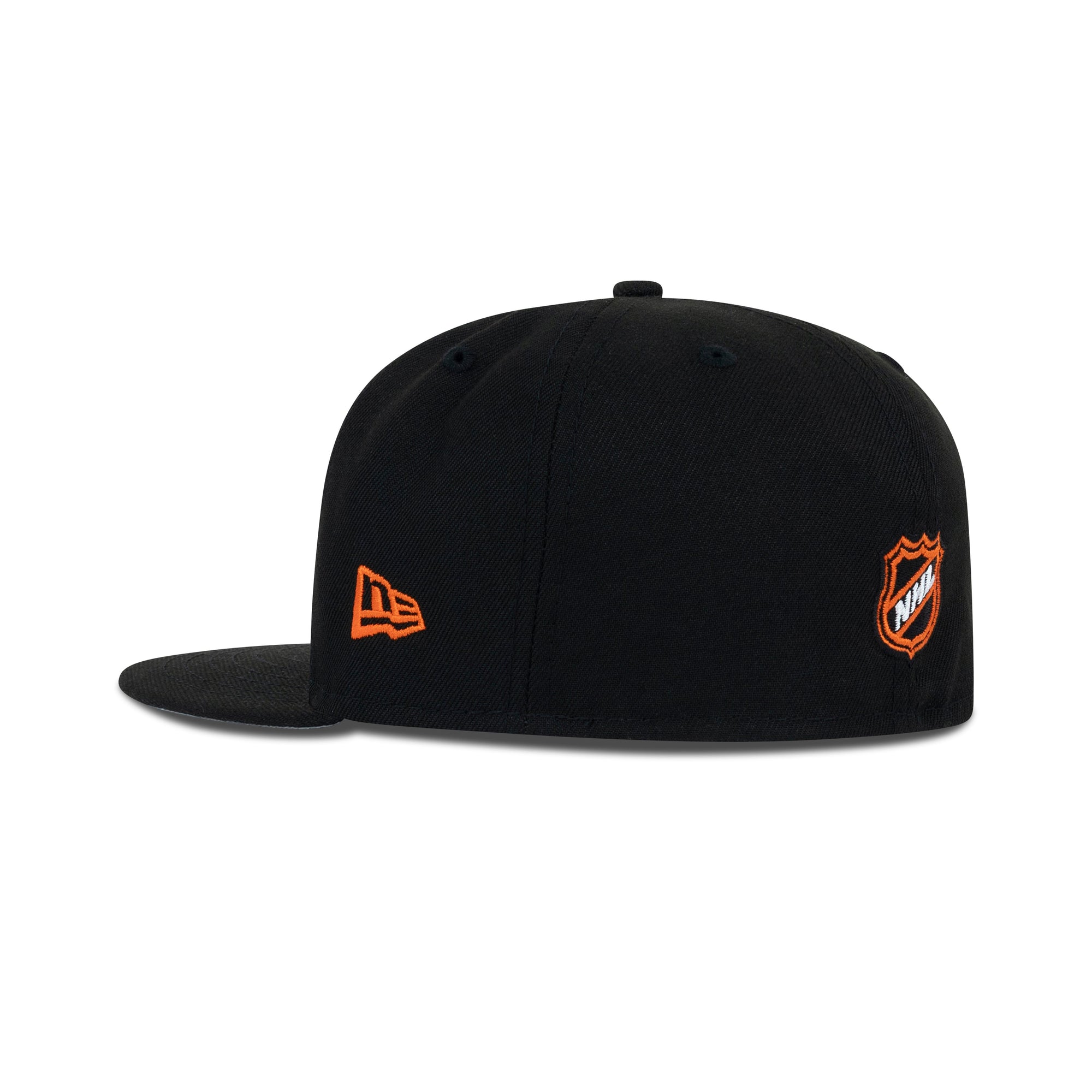 New Era Chicago Blackhawks Fitted Grey Bottom "Black White Orange" (75th Anniversary Embroidery)
