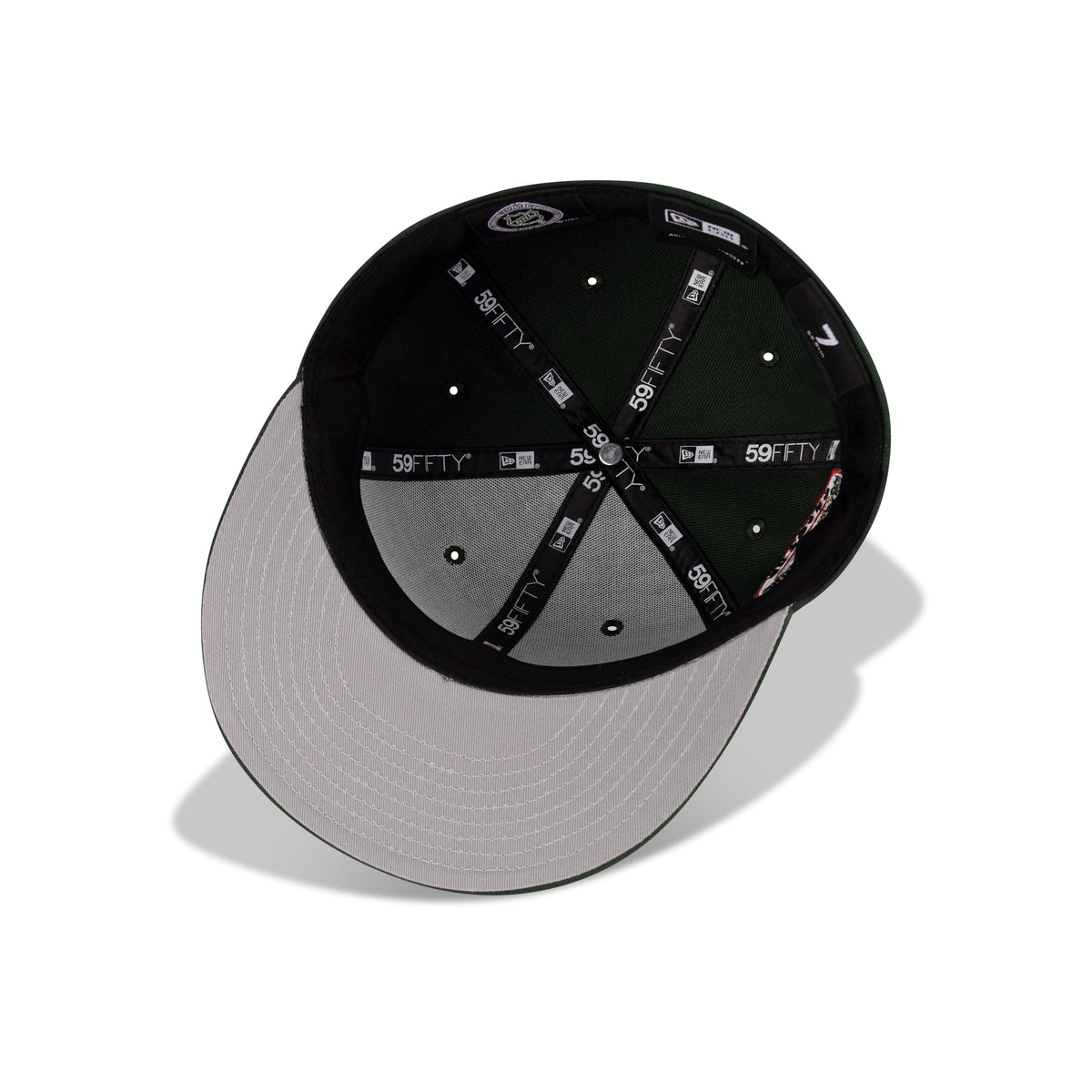 New Era Chicago Blackhawks Fitted Gray Bottom "Dark Seaweed Rush Orange White" (ChicagoStadium Embroidery)