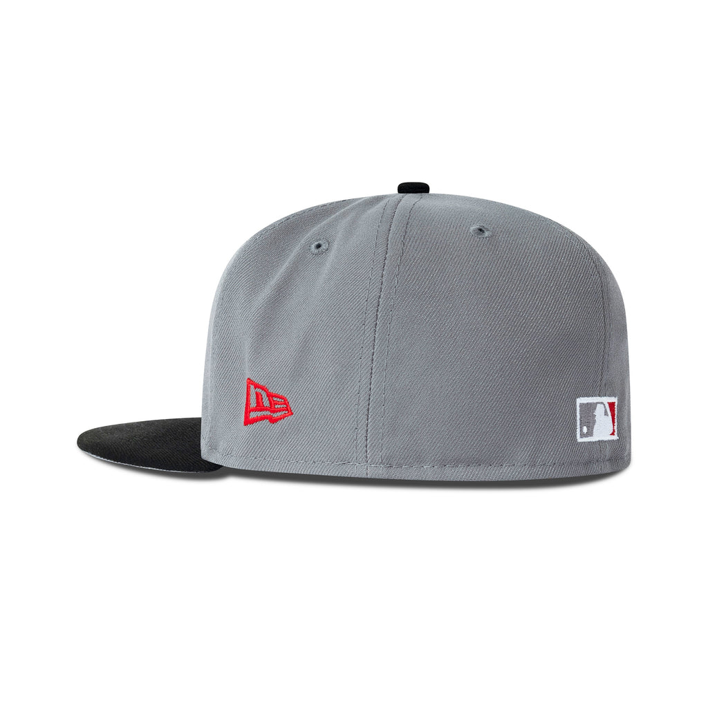 New Era Toronto Blue Jays Fitted Grey Bottom "Storm Grey Black Red" (1991 Toronto All Star Game Embroidery)