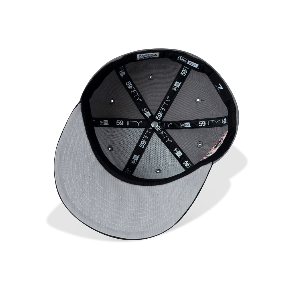 New Era Toronto Blue Jays Fitted Grey Bottom "Storm Grey Black Red" (1991 Toronto All Star Game Embroidery)