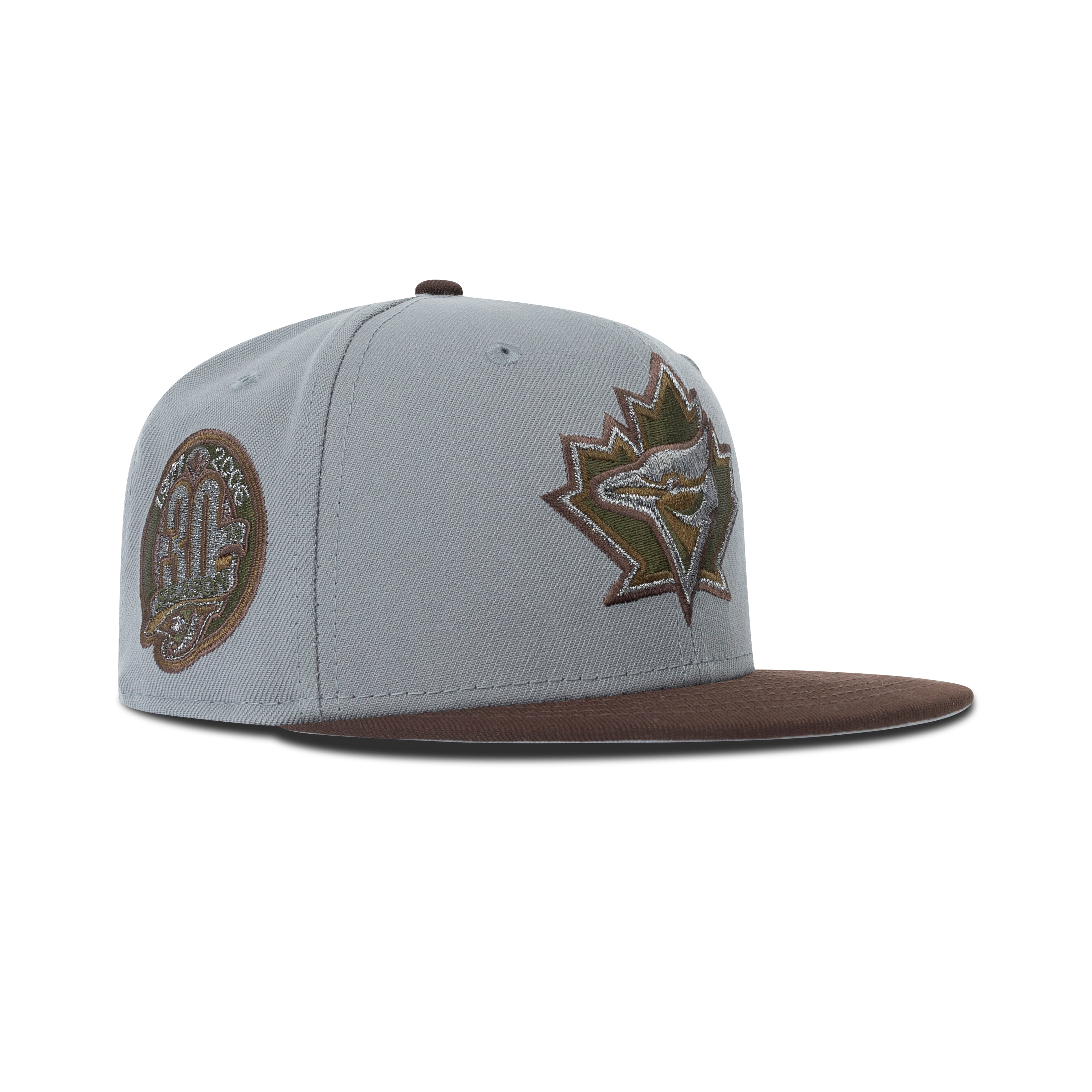 New Era Toronto Blue Jays Fitted Grey Bottom "Storm Grey Burntwood" (1977-2006 30th Season Embroidery)