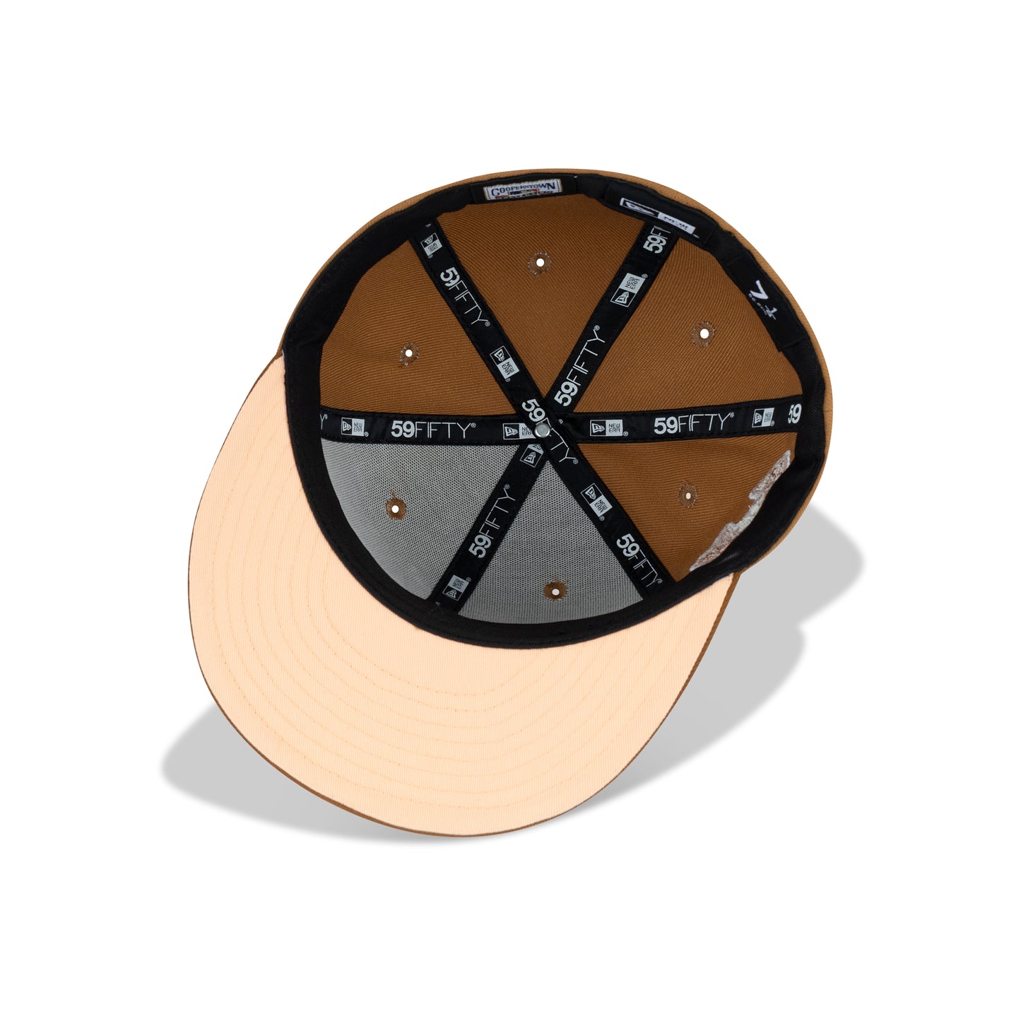 New Era Atlanta Braves Fitted Light Bronze Bottom "Beige Light Bronze" (1876 Altanta Braves Embroidery)