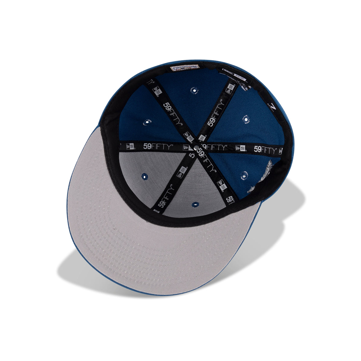 New Era Atlanta Braves Fitted Grey Bottom "Seashore Blue White Metallic Aluminum" (World Series 1995 Champions Patch)