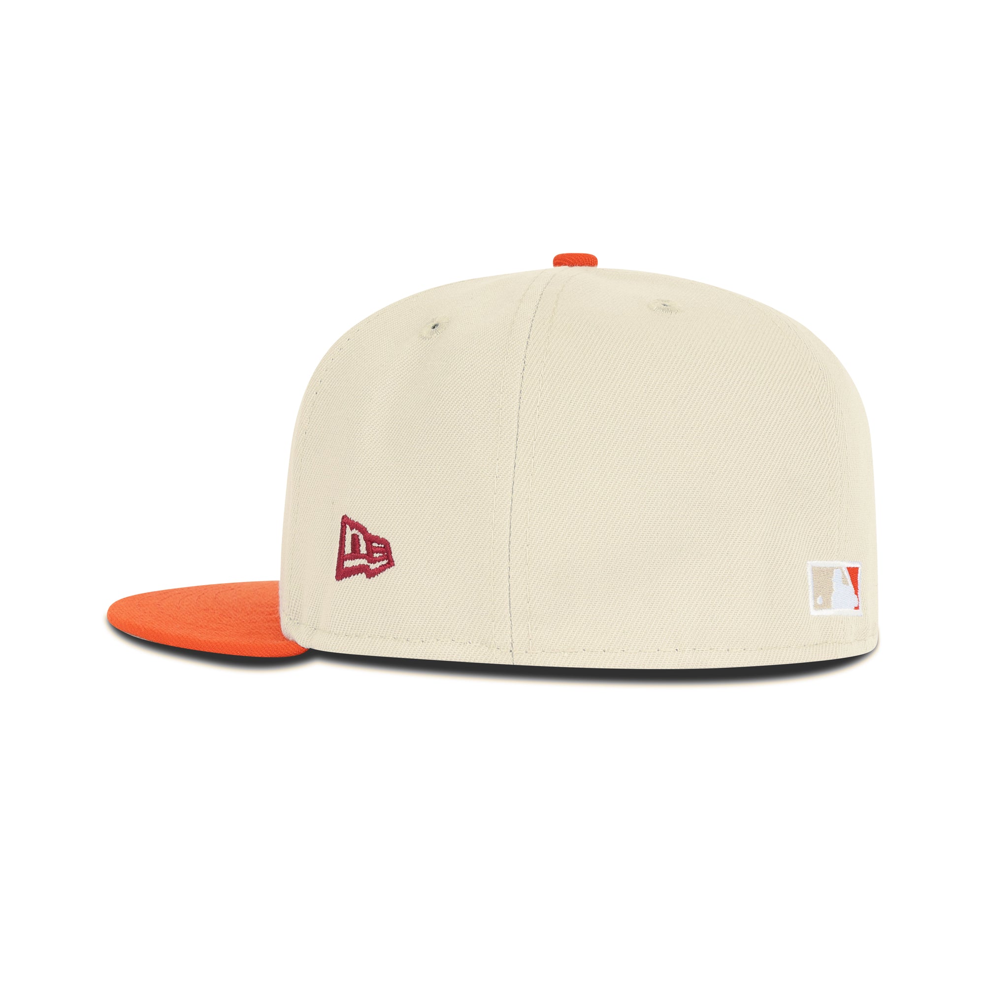 New Era Atlanta Braves Fitted Grey Bottom "Stone Orange Copper" (1876 Altanta Braves Embroidery)