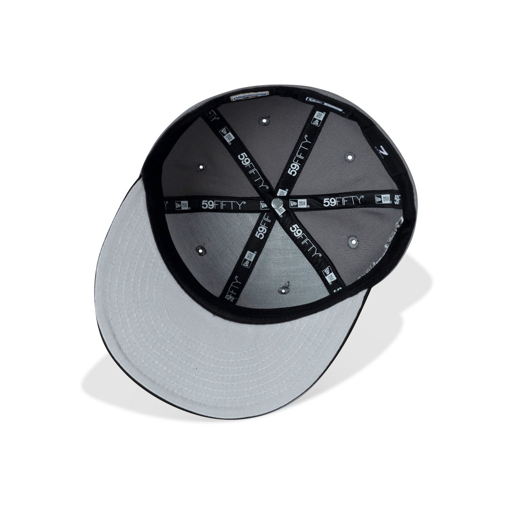 New Era Atlanta Braves Fitted Grey Bottom "Storm Grey Black Red" (1876 Atlanta Braves Embroidery)