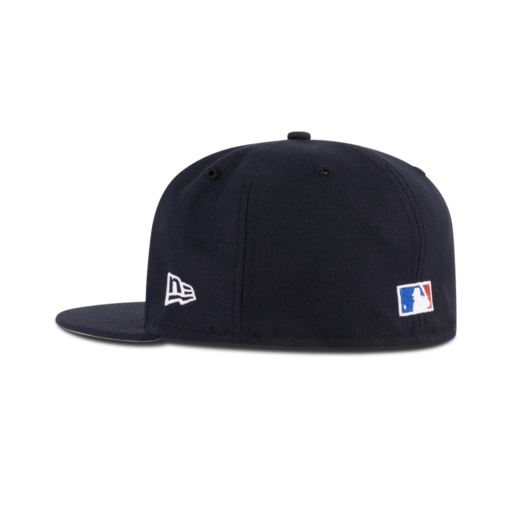New Era Milwaukee Brewers Fitted Grey Bottom "Navy Snow White Metallic Blue Metallic Red" (50 Golden Anniversary Embroidery)