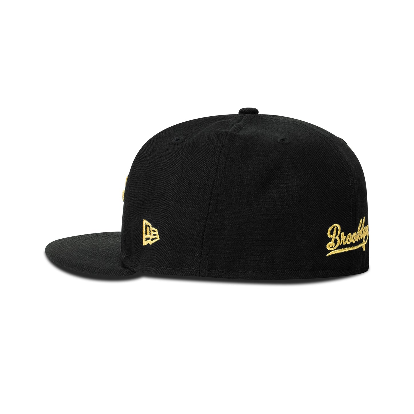 New Era Brooklyn NY Fitted Grey Bottom "Black Gold"