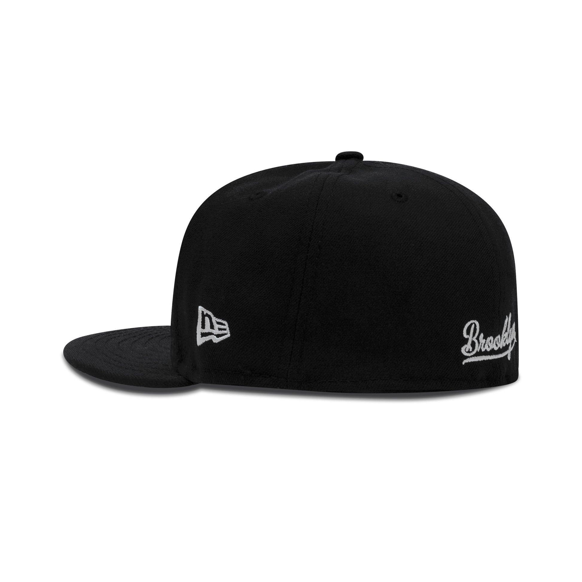 New Era Brooklyn NY Fitted Grey Bottom "Black White"