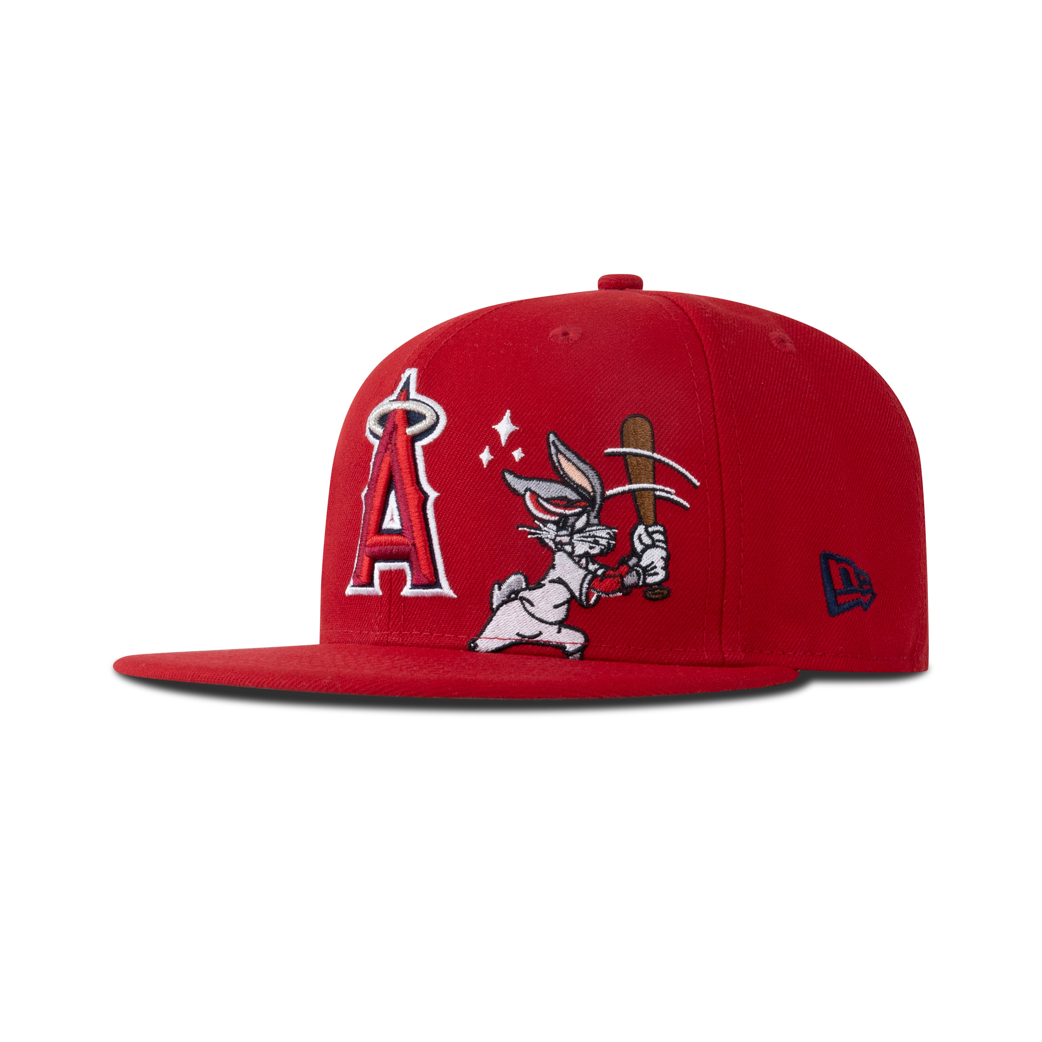 New Era L.A. Anaheim Angels Fitted Grey Bottom "Red White" (Looney Tunes Embroidery)