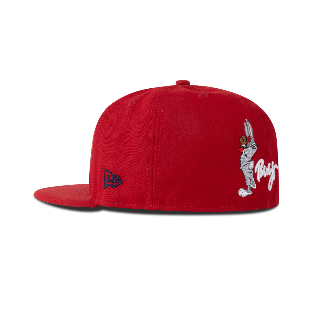New Era L.A. Anaheim Angels Fitted Grey Bottom "Red White" (Looney Tunes Embroidery)