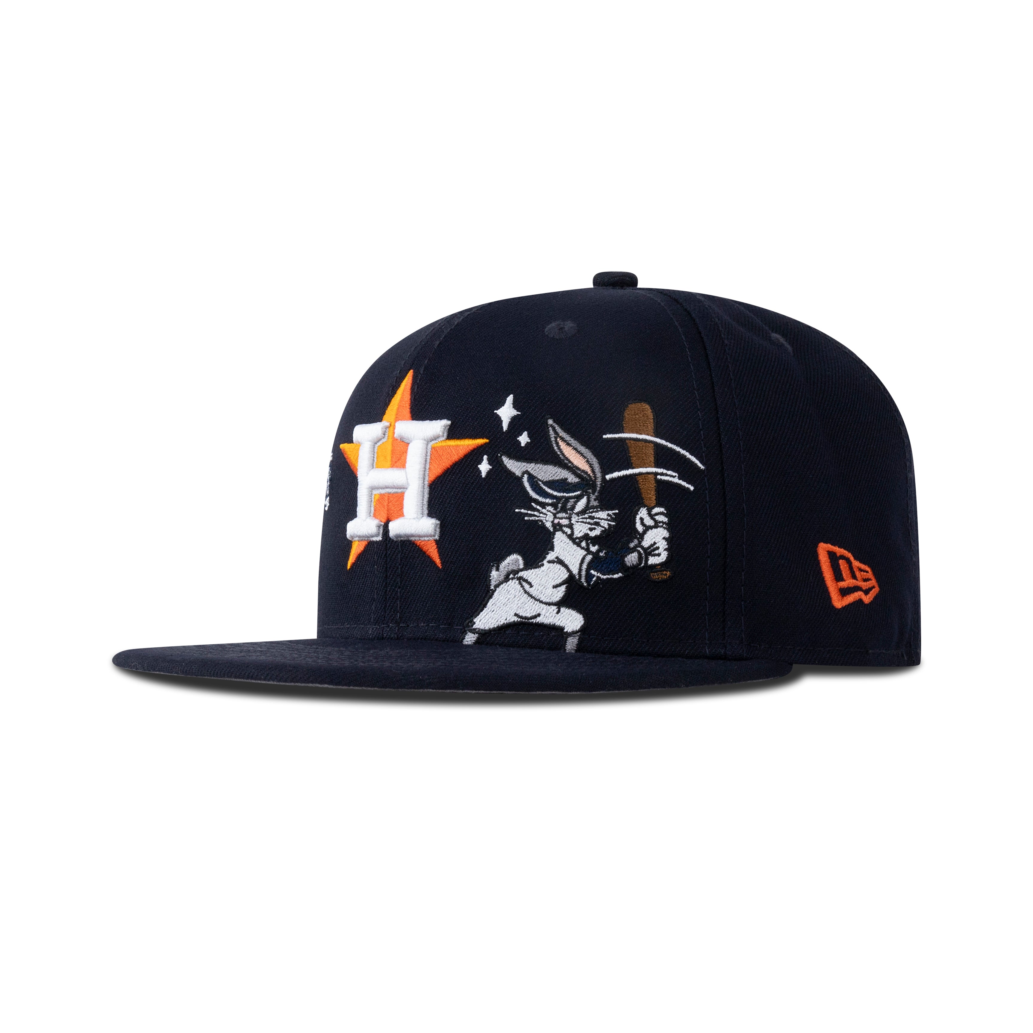 New Era Houston Astros Fitted Grey Bottom "Navy Orange Silver" (Looney Tunes Embroidery)
