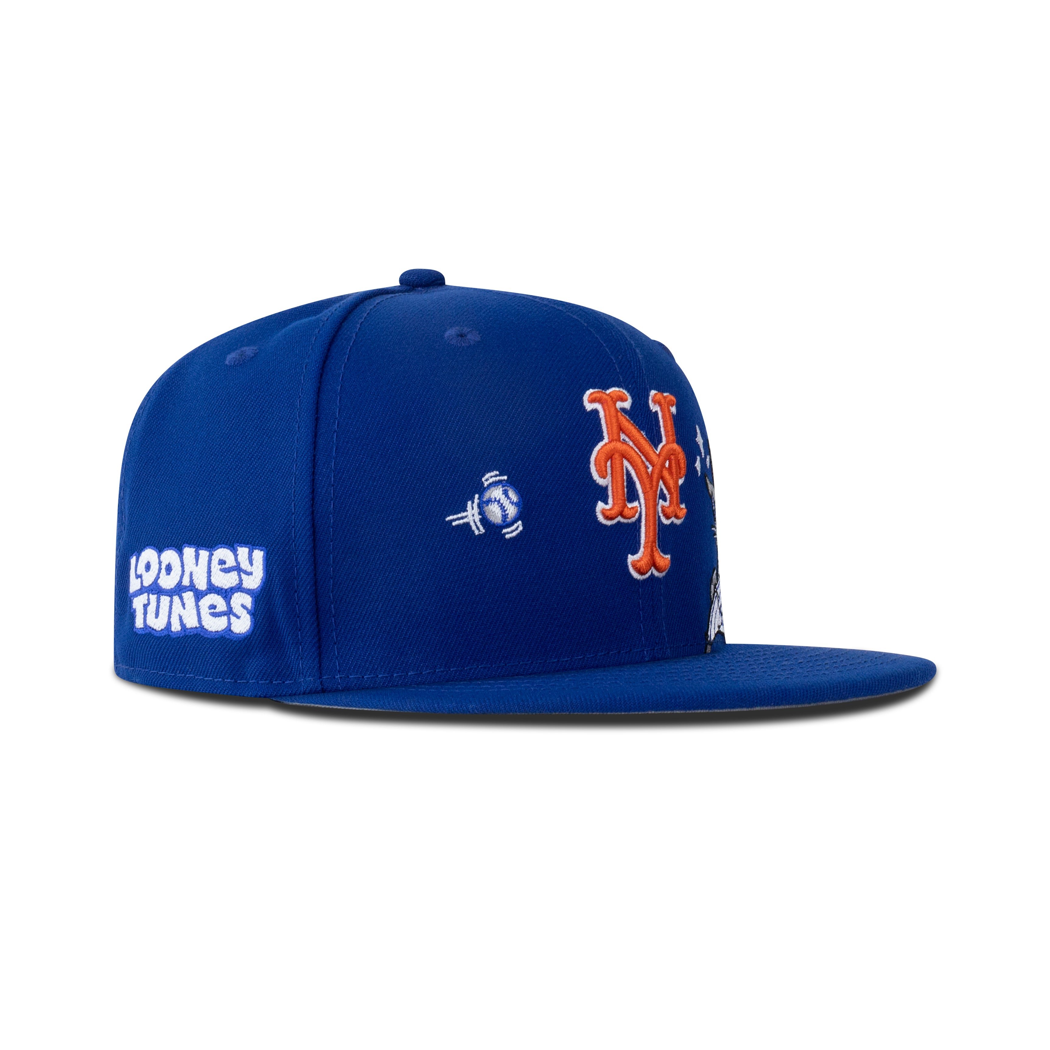 New Era New York Mets Fitted Grey Bottom "Royal Orange" (Looney Tunes Embroidery)