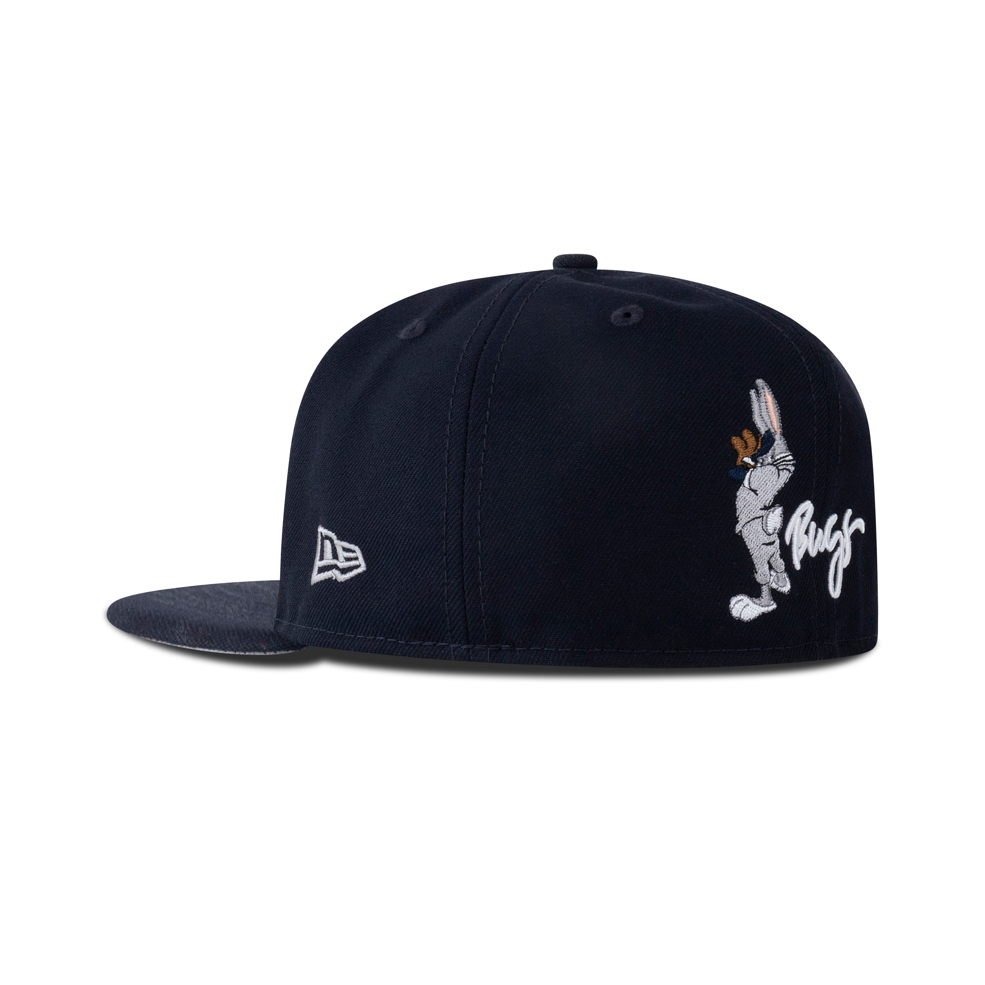 New Era Detroit Tigers Fitted Grey Bottom "Navy Silver" (Looney Tunes Embroidery)