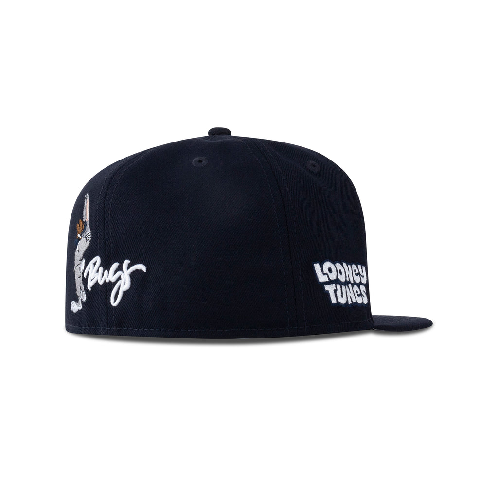 New Era Detroit Tigers Fitted Grey Bottom "Navy Silver" (Looney Tunes Embroidery)