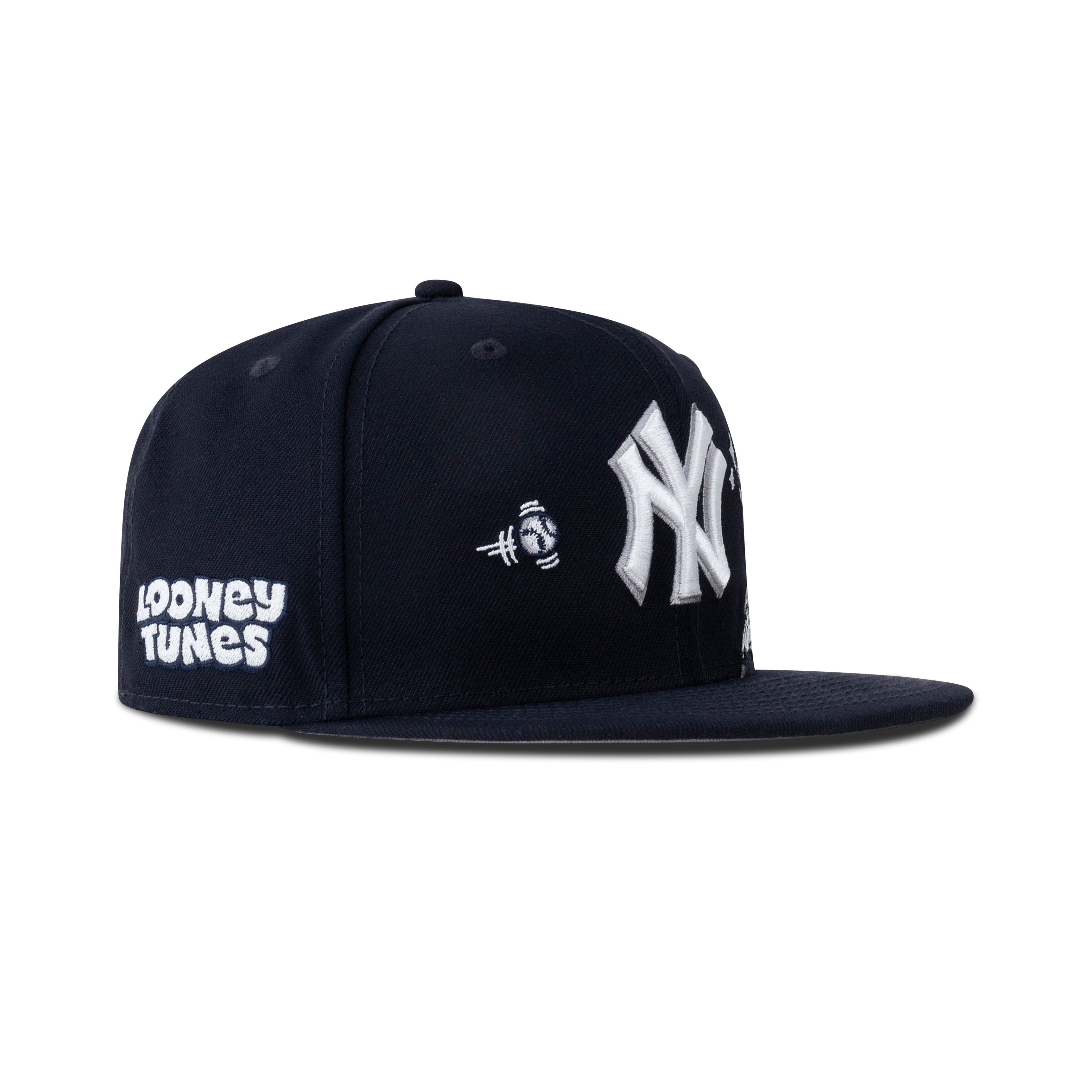 New Era New York Yankees Fitted Grey Bottom "Navy Silver White" (Looney Tunes Embroidery)