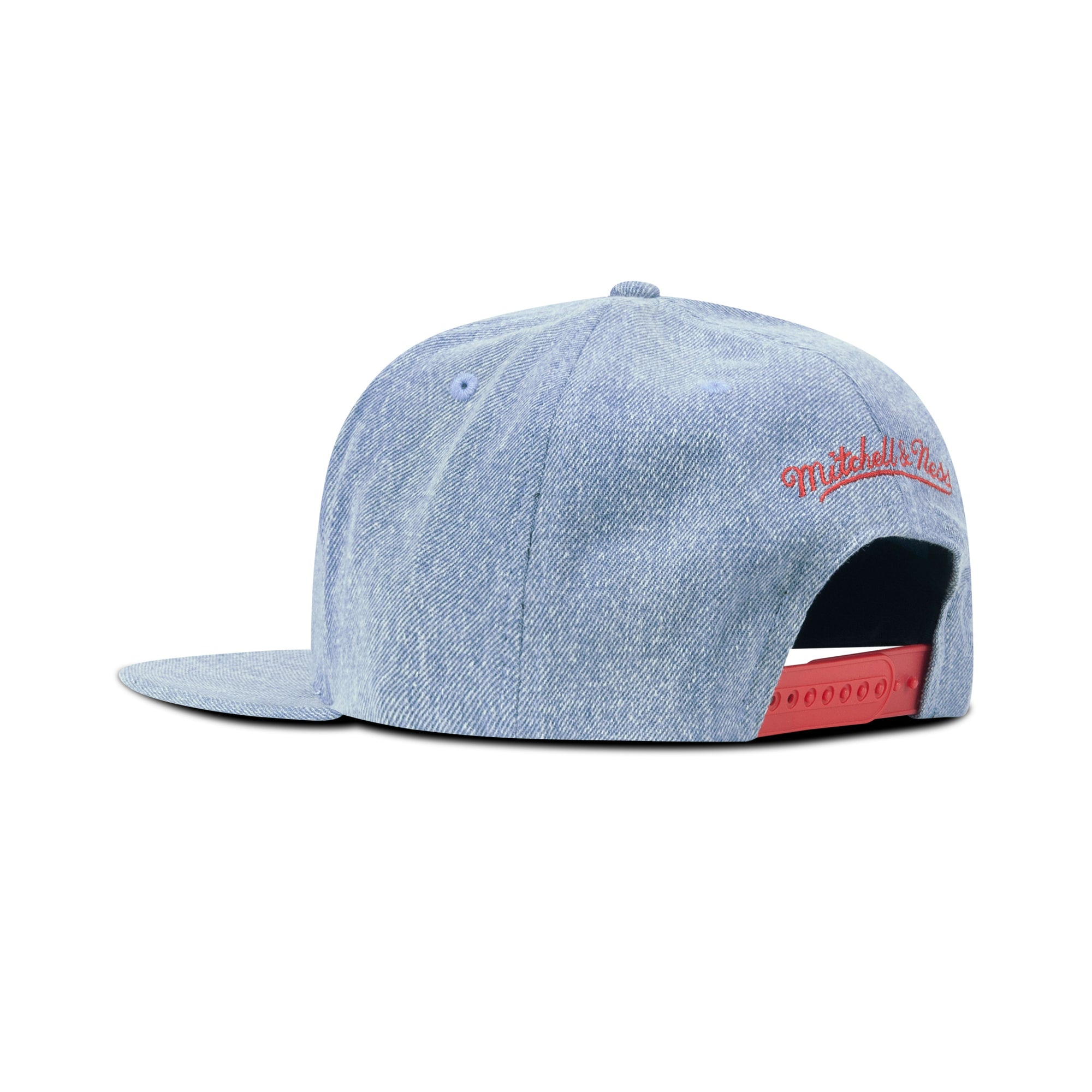 Mitchell & Ness Chicago Bulls Denim Snapback Red Bottom "Denim Blue"