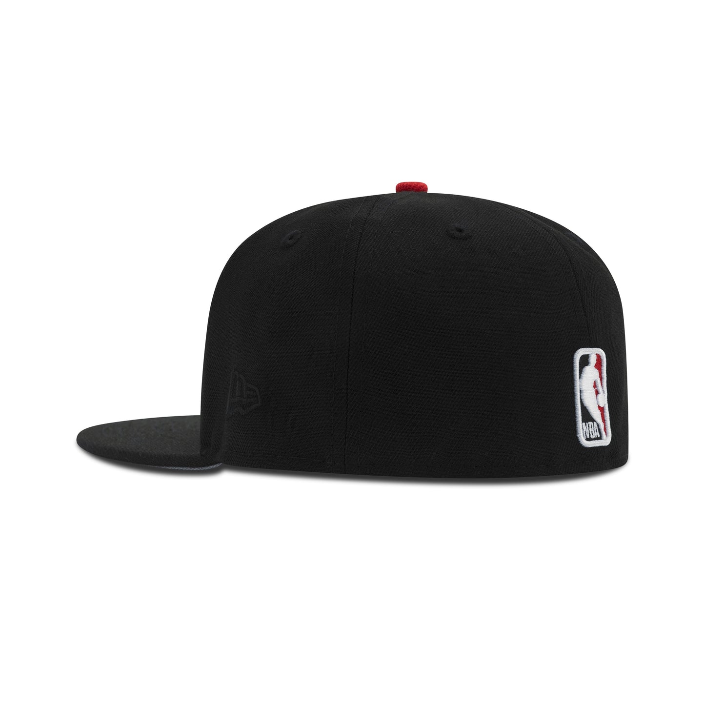 New Era Chicago Bulls Upside Down Logo Fitted Grey Bottom "Black Red"