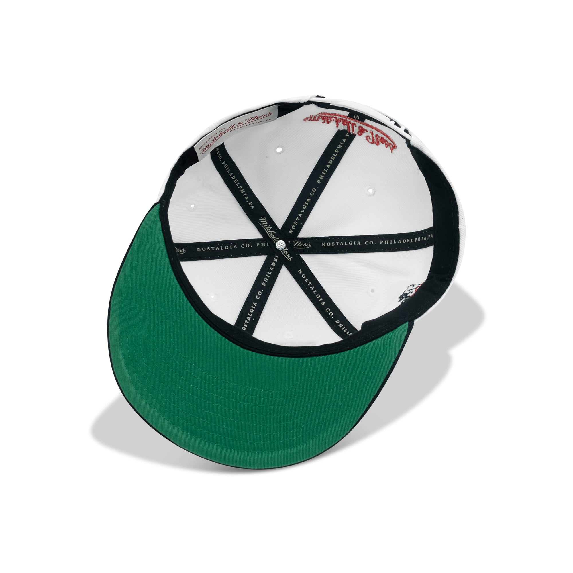 Mitchell & Ness Chicago Bulls NBA Back To 93 Snapback Green Bottom "White Black Red"