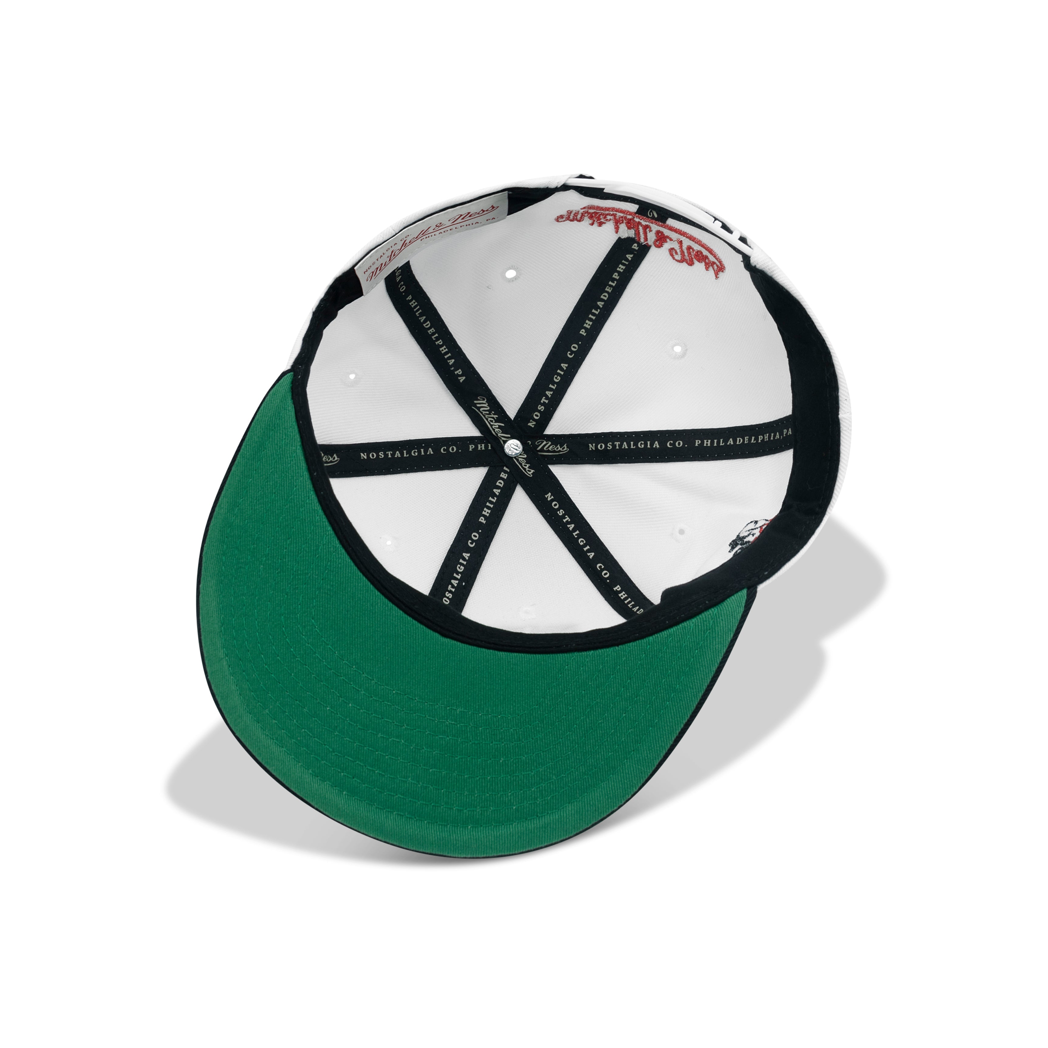 Mitchell & Ness Chicago Bulls NBA Back To 93 Snapback Green Bottom "White Black Red"