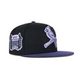 New Era St. Louis Cardinals Fitted Grey Bottom "Black Purple" (Busch Stadium Embroidery)