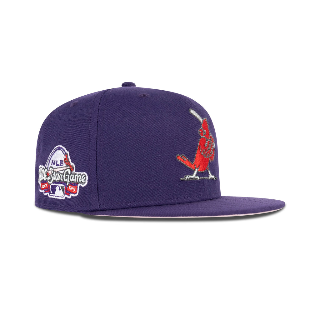 New Era St. Louis Cardinals Fitted Pink Bottom "Purple Front Door Red Pink" (2009 All Star Game Embroidery)
