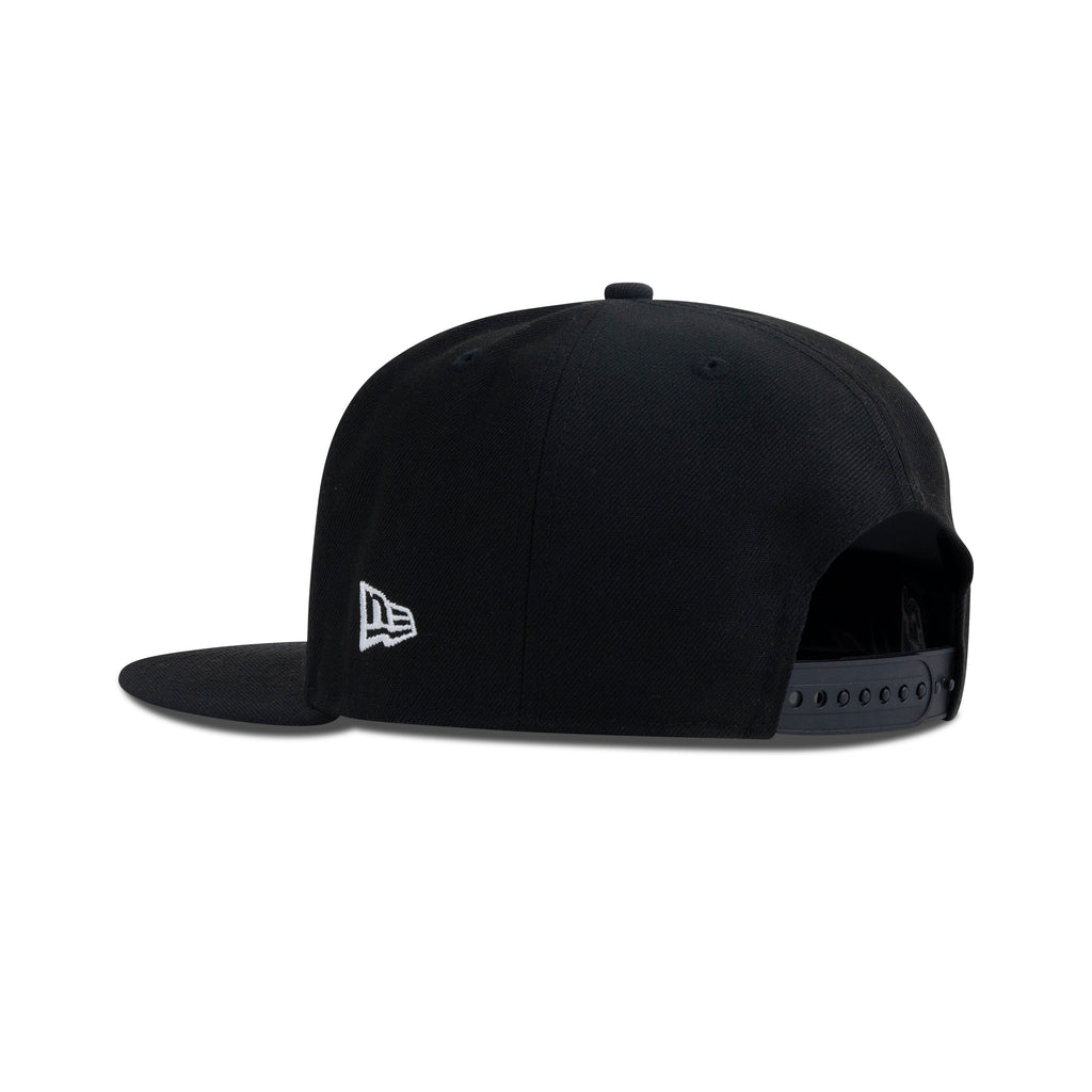 New Era Chicago Cubs A-Frame Snapback Grey Bottom "Black Magic Blue Silver Wing White" (2016 World Series Embroidery)