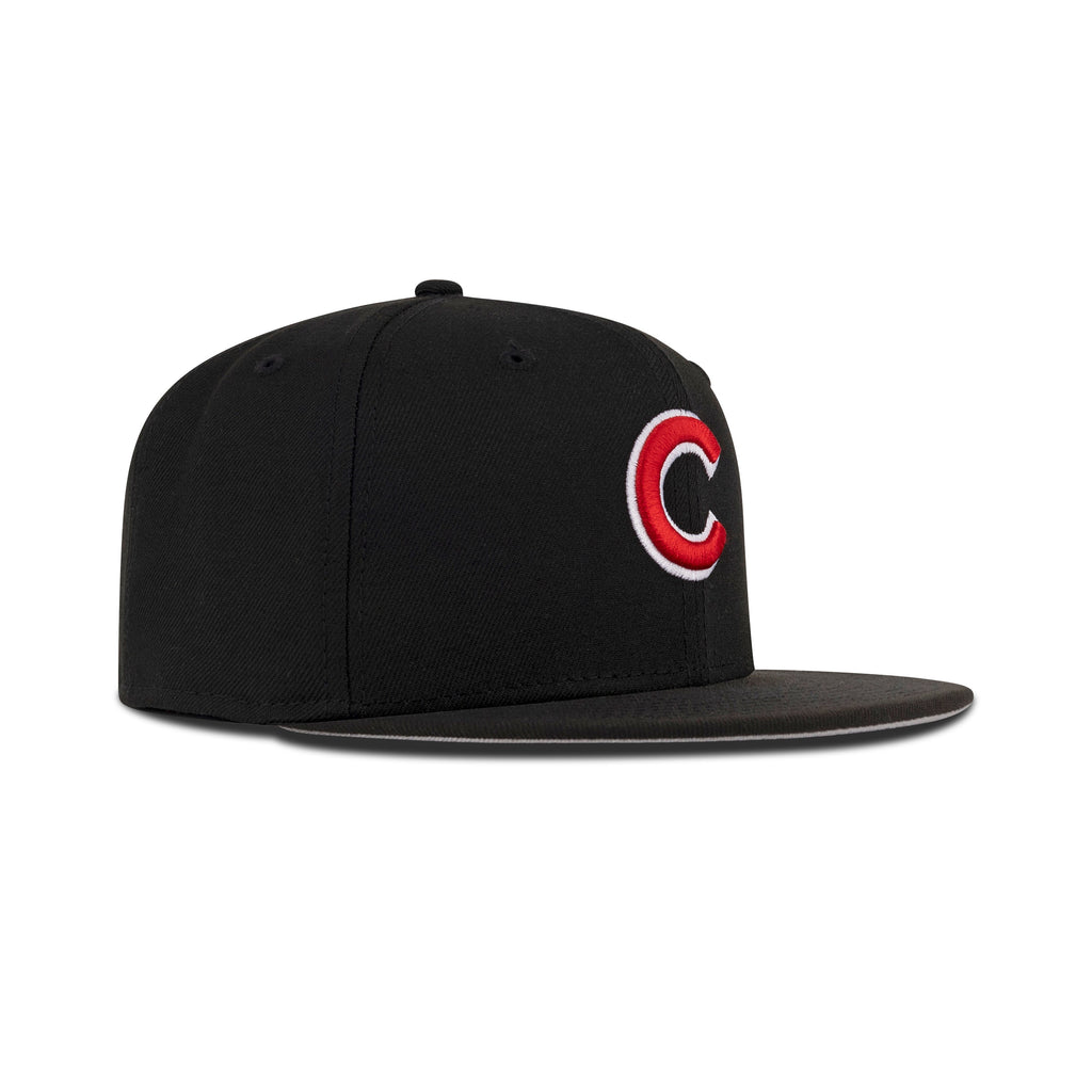 New Era Chicago Cubs Fitted Grey Bottom “Black Red White”