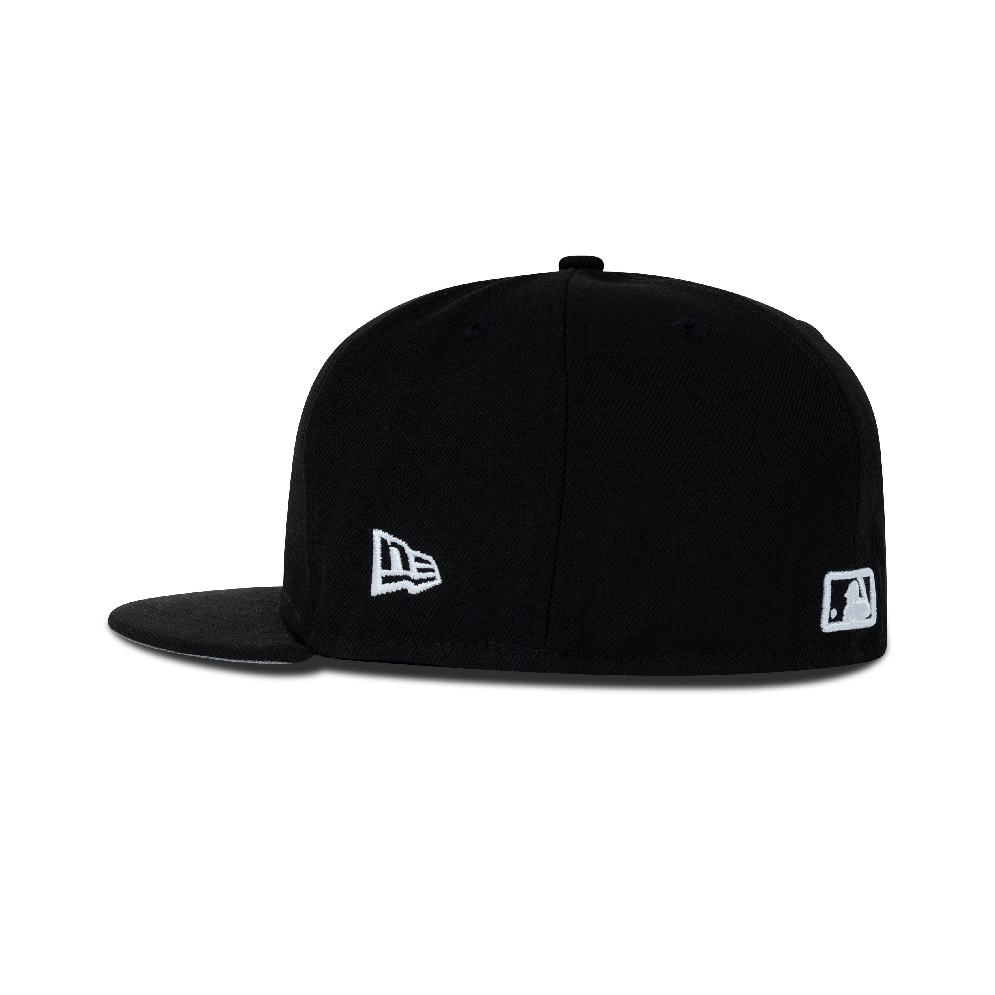 New Era Chicago Cubs Fitted Grey Bottom "Black White" (2016 World Series Embroidery)