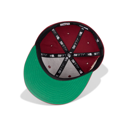 New Era Chicago Cubs Fitted Green Bottom "Cardinal Red Black Copper" (1990 All Star Game Embroidery)