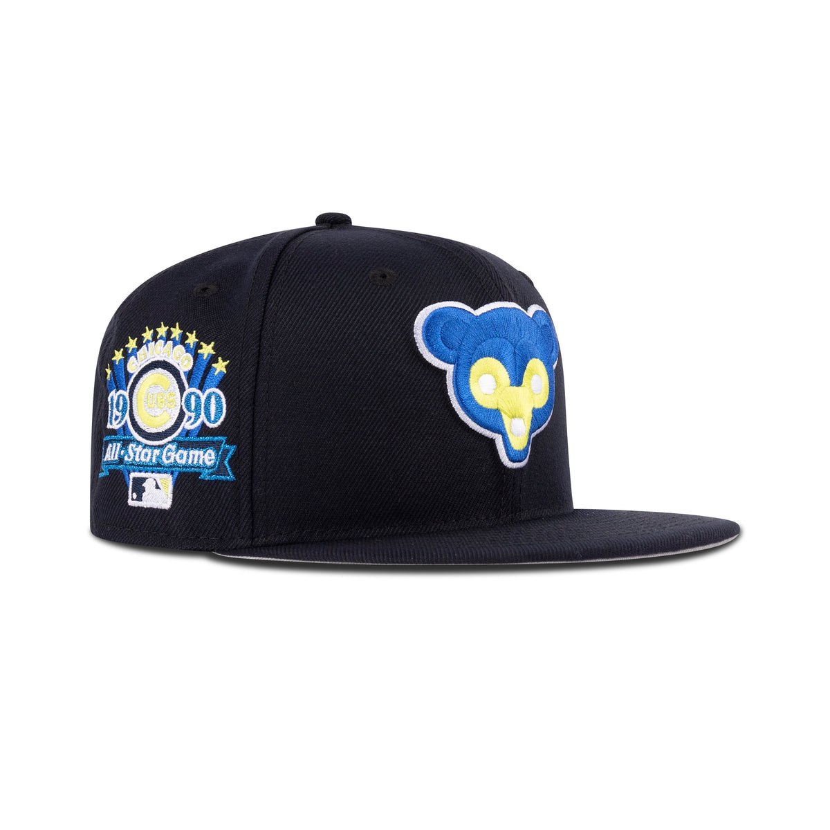 New Era Chicago Cubs Fitted Grey Bottom "Navy Sapphire Cyber Green" (1990 All Star Game Patch)