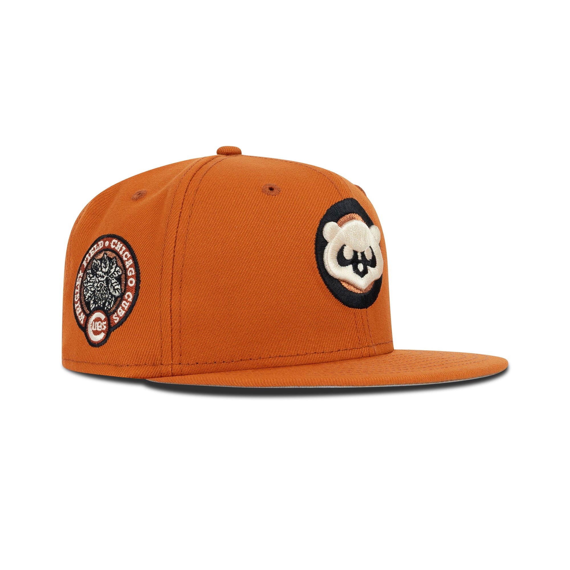 New Era Chicago Cubs Fitted Grey Bottom "Fight Orange Copper" (Wrigley Fields Chicago Cubs Embroidery)