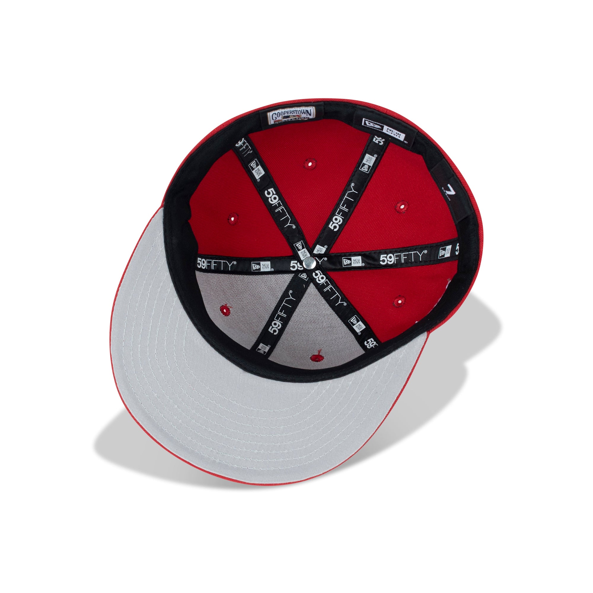 New Era Chicago Cubs Fitted Grey Bottom "Red Black White" (Wrigley Fields 100 Years Embroidery)