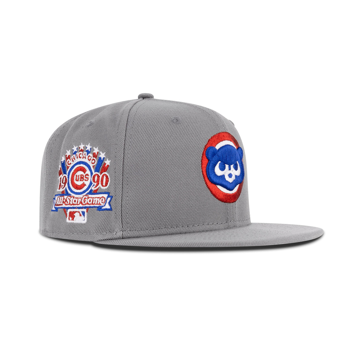 New Era Chicago Cubs Fitted "Storm Gray Royal Metallic Red" (1990 All Star Game Embroidery)