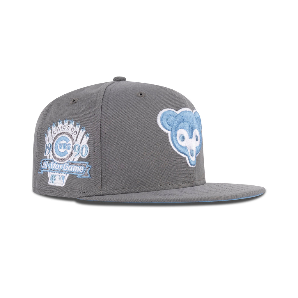 New Era Chicago Cubs Fitted Sky Bottom "Storm Grey Sky" (1990 All Star Game Embroidery)